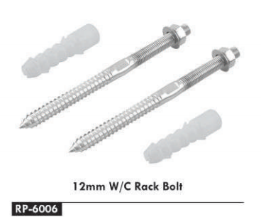 12 MM W/C RACK BOLT