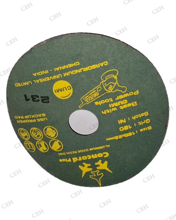 CUMI 125MM Concord Resin Sander Disc paper for grinding machine