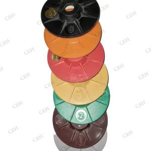 SURIE 0 to 6 Grit, Diamond Polishing Pads Set for Granite Polish