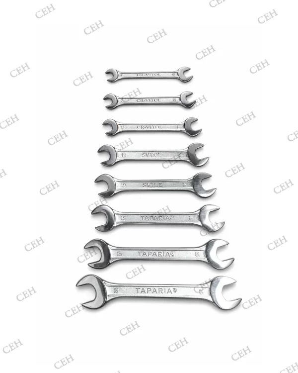 Taparia spanner double end open 8 pc set