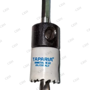TAPARIA Mini Hole Saw HSM Cutting Tool, High -Speed Steel Teeth for Wood, Metal & Plastic
