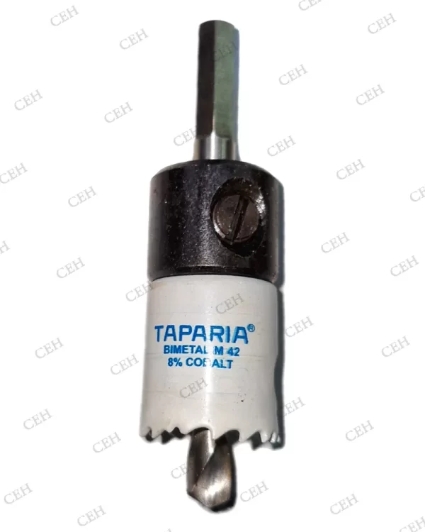 TAPARIA Mini Hole Saw HSM Cutting Tool, High -Speed Steel Teeth for Wood, Metal & Plastic
